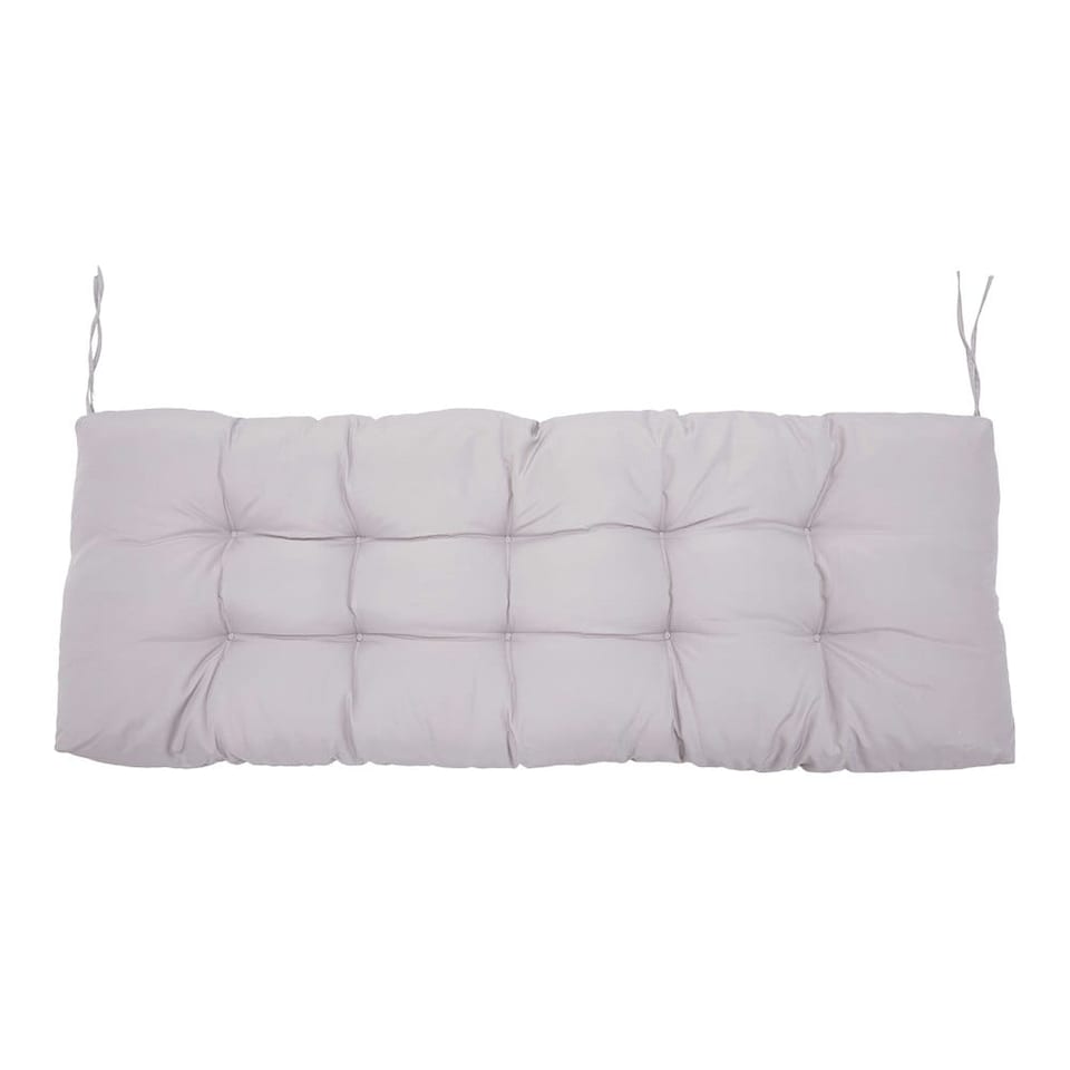 image 1 of Living and Home Waterproof Seat Cushion for Outdoor Benches - Grey | Grey | Chair