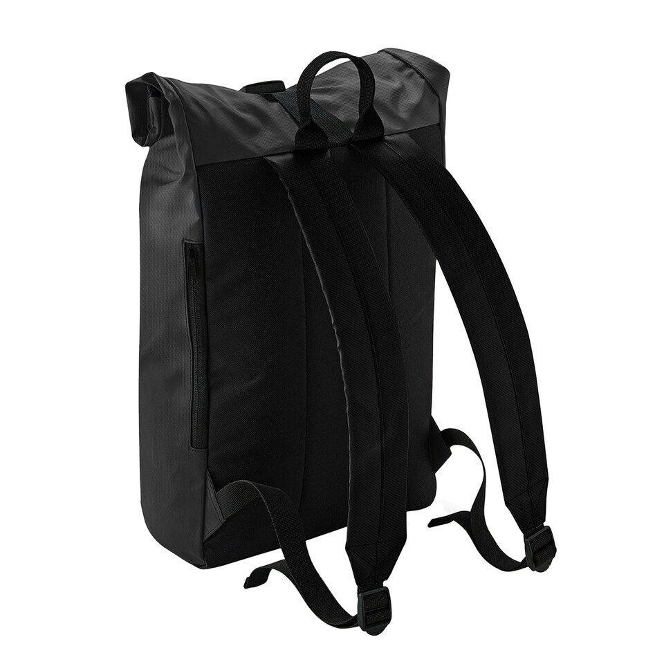 image 1 of Bagbase Roll Top Tarpaulin Backpack - Black - One Size