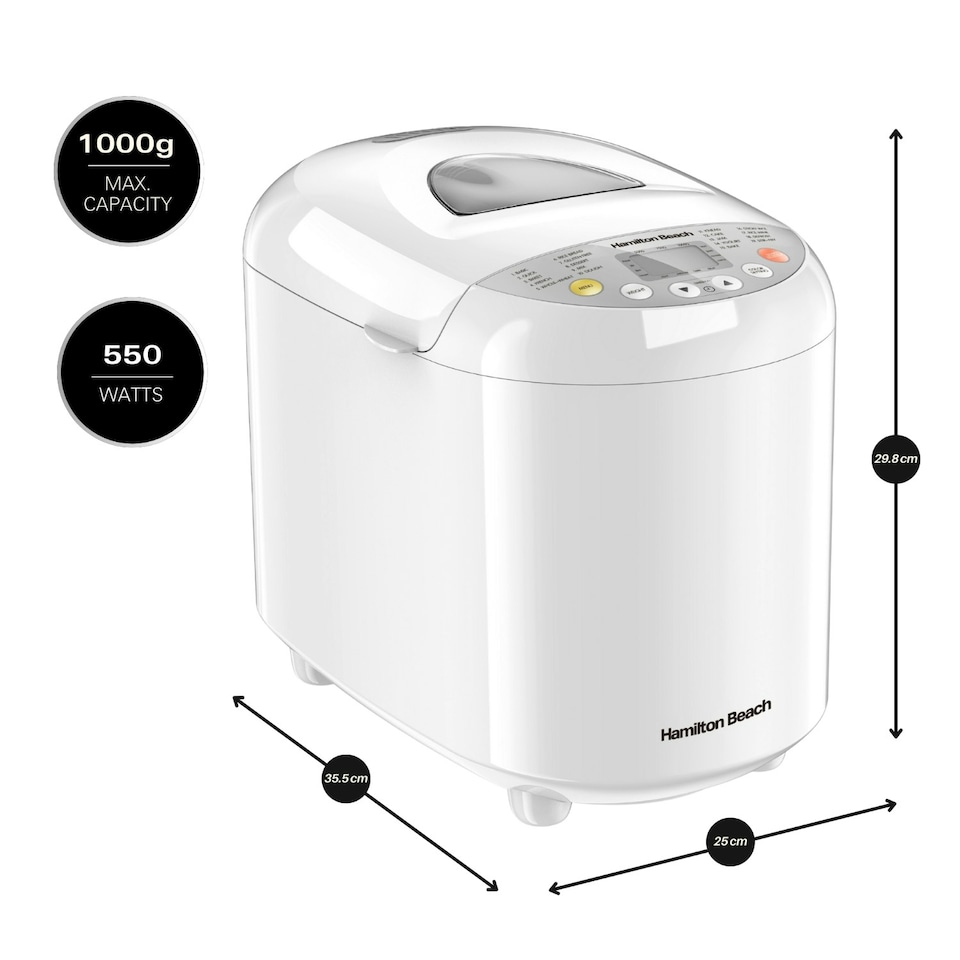 image 1 of Hamilton Beach Essential QuickBake 19-in-1 Automatic Bread Maker