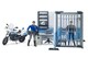 image 2 of Bruder bworld Police station with police motorbike Police Vehicle Playset