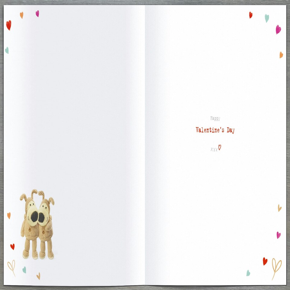image 1 of Boofle Stood Holding An Envelope Special Friend Valentine's Day Card