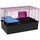 image 1 of PawHut Small Animal Cage, Rabbit Guinea Pig Hutch, Pet Playhouse