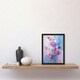 image 2 of Abstract Elegant Pastel Wildflower Bouquet Black Framed Wall Art Print A4