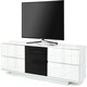 image 3 of Centurion Supports AVITUS ULTRA Remote Friendly BeamThru Gloss White with 4-White Drawers 32"-65" Flat Screen TV Cabinet White