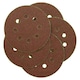 image 2 of 125mm 5" Hook And Loop Sanding Sander Abrasive DA Discs Coarse 60 Grit 50pc