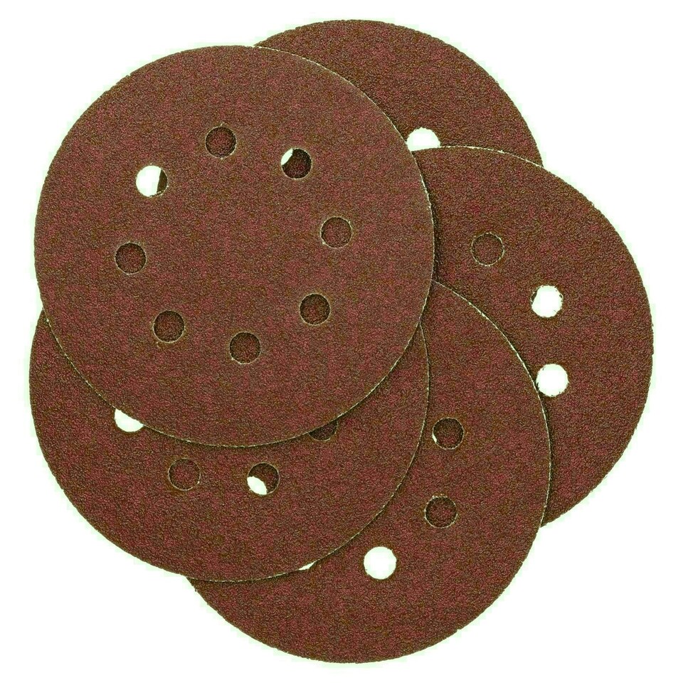 image 1 of 125mm 5" Hook And Loop Sanding Sander Abrasive DA Discs Coarse 60 Grit 50pc