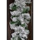 image 10 of Premier 2.7m Snow Flocked Pine Christmas Garland with Glitter Finish