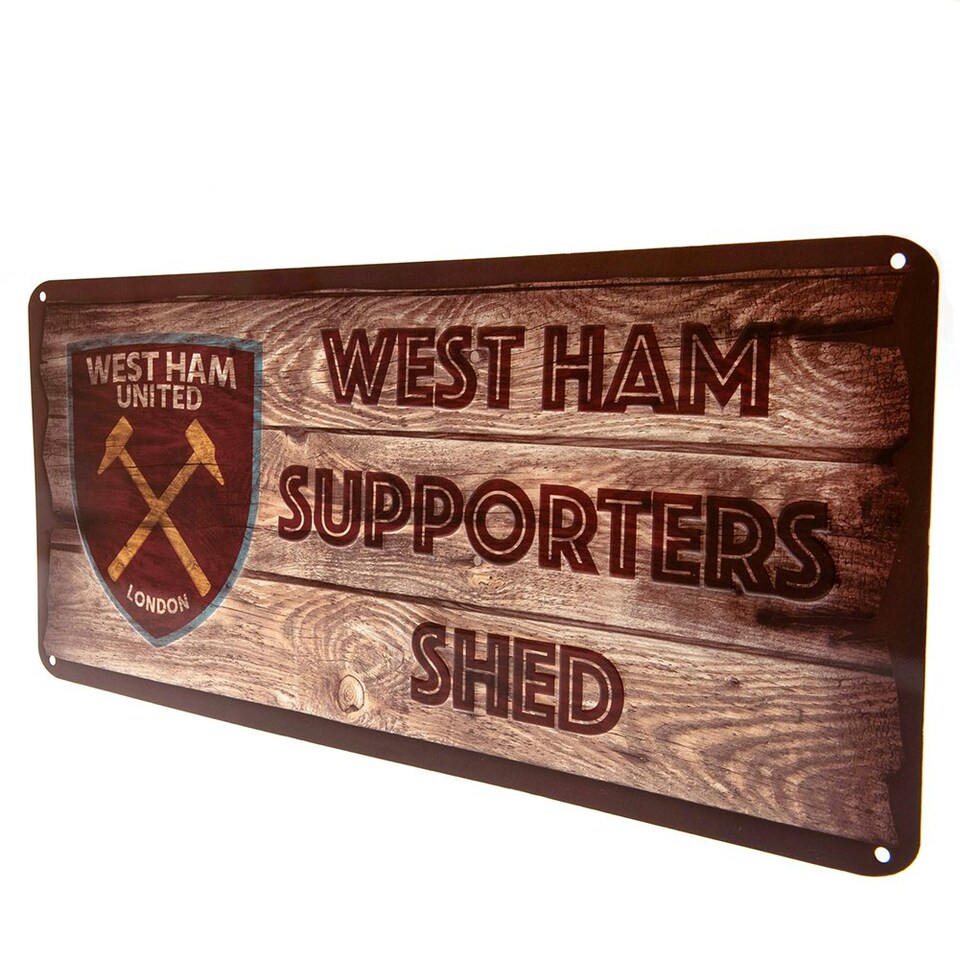 image 1 of West Ham United FC Supporters Shed Plaque - Brown - One Size
