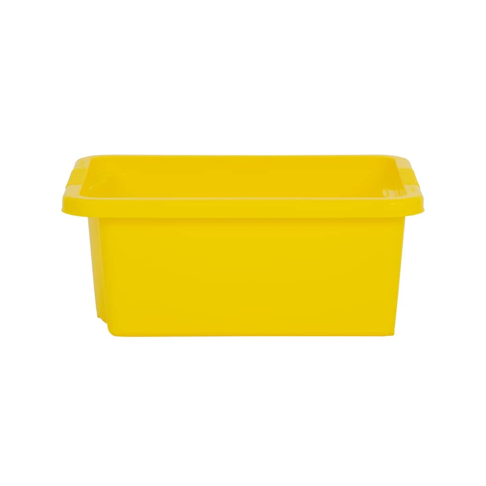 image 1 of Wham Stack & Store 4 x 16L Plastic Storage Boxes | Yellow | 4