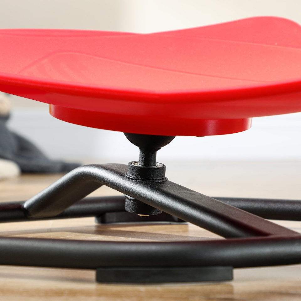image 1 of AIYAPLAY Sensory Spinning Chair for Kids, for Balance, Coordination, Red