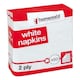 image 3 of Pack of 50 White Napkins 33x33cm 2 Ply