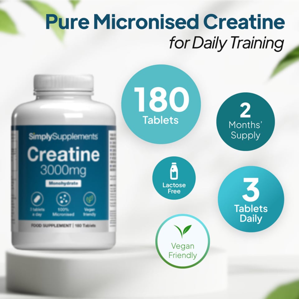 image 1 of Creatine Monohydrate Tablets 3,000mg