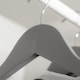 image 6 of Harbour Housewares Wooden Coat Hangers - Grey - Pack of 20