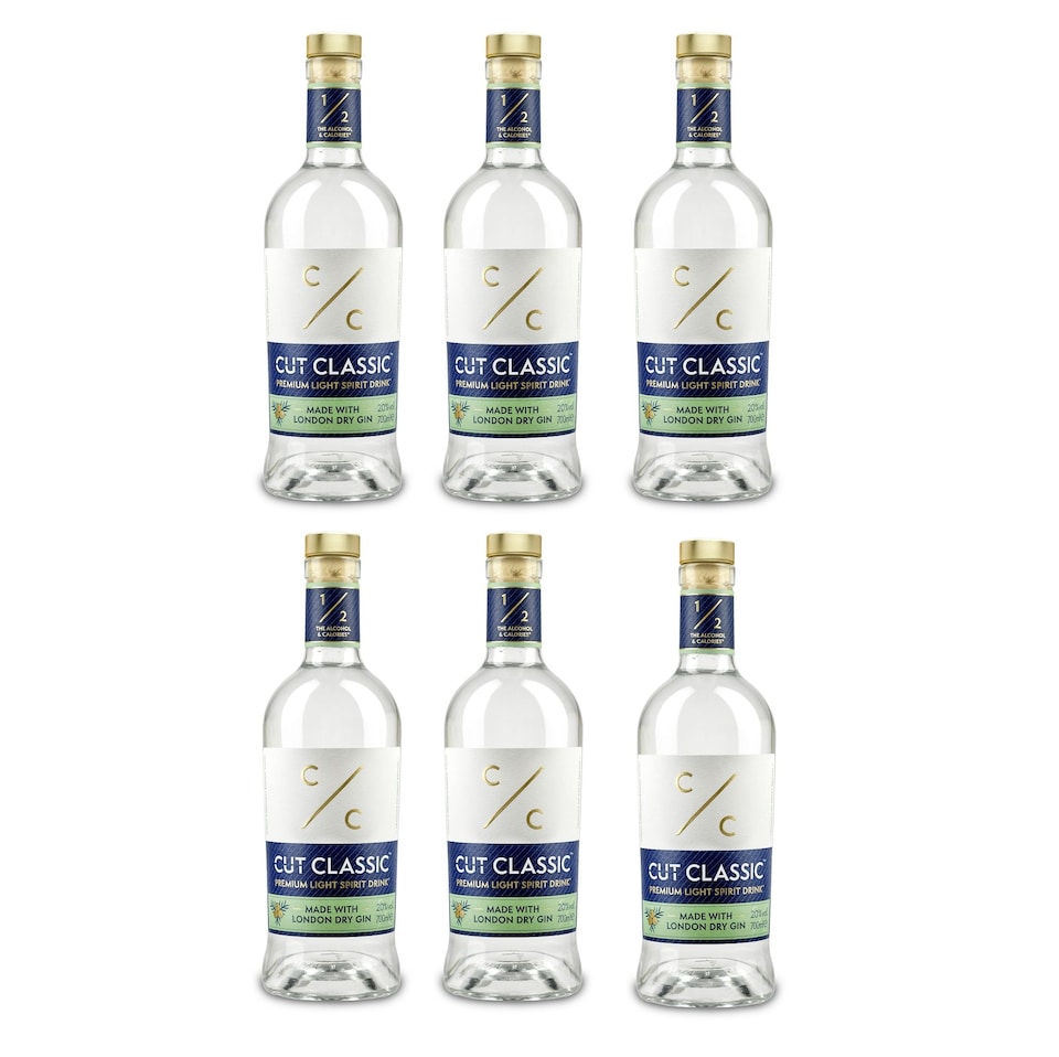 image 1 of Cut Classic Mid-Strength London Dry Spirit (6 x 70cl)