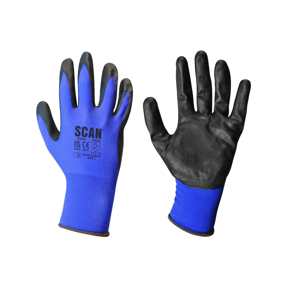 image 1 of Scan Max. Dexterity Nitrile Gloves - Multi Colour - Size 9 Large Multi | Size 9 Large