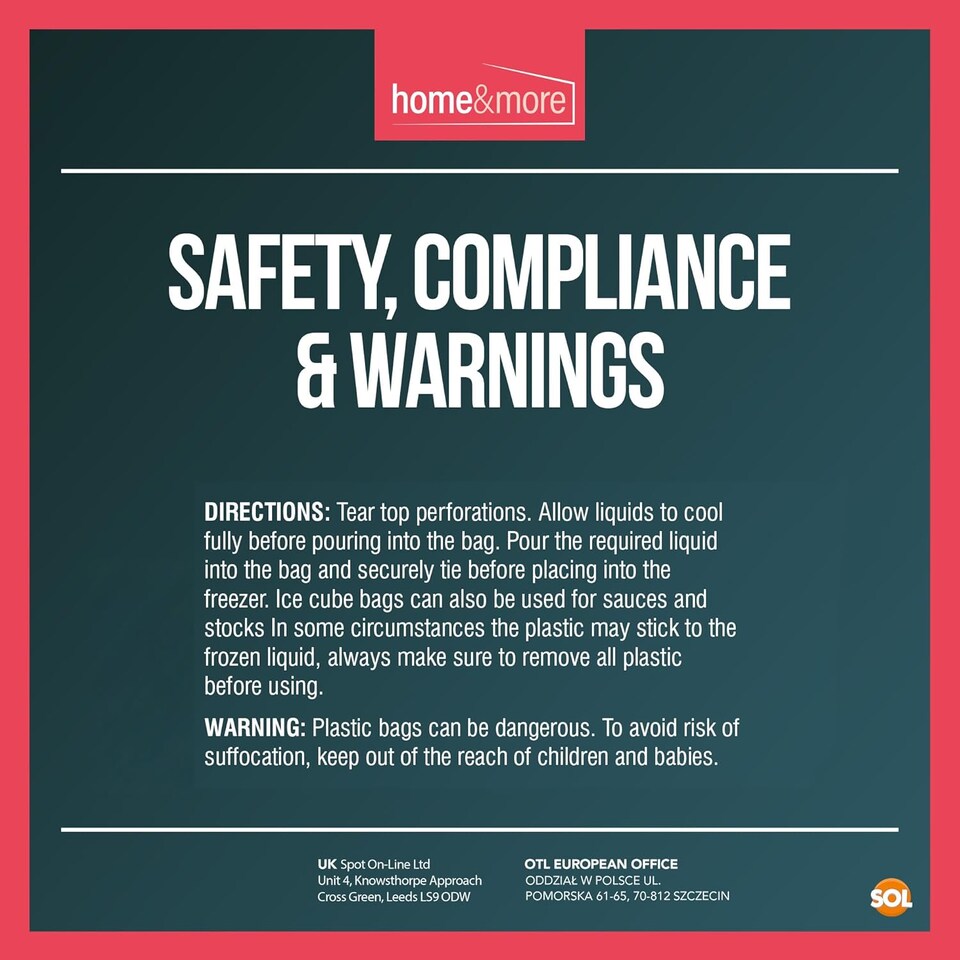 image 1 of 50pk Ice Cube Freezer Bags – Makes 1,400 Cubes, Food-Grade Odour-Free Ice Bags for Freezing, Storage & Party Drinks