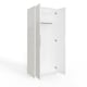 image 5 of FWStyle Veloce 2 Door Double Wardrobe - White Gloss, Quick Click Assembly White
