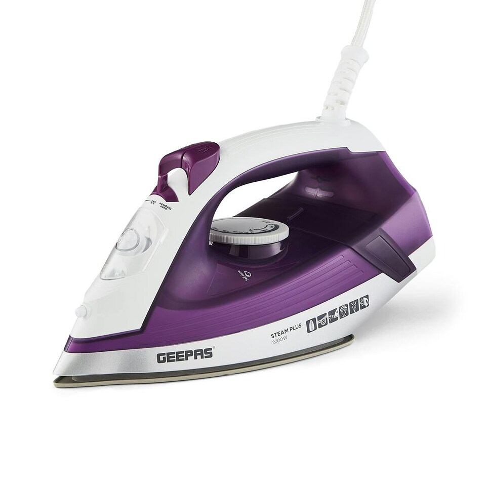 image 1 of GEEPAS Steam Iron  2000W Purple