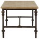 image 4 of Interiors by Premier Wood Top Coffee Table, Industrial Style Coffee table, Rectangular Coffee Table, Wood Top Metal Coffee Table Cream