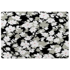 Grey, White & Black Flowers (Rug) Grey | XL: 160x230cm