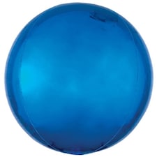 Blue Orbz Foil Helium Balloon 38cm / 15 in