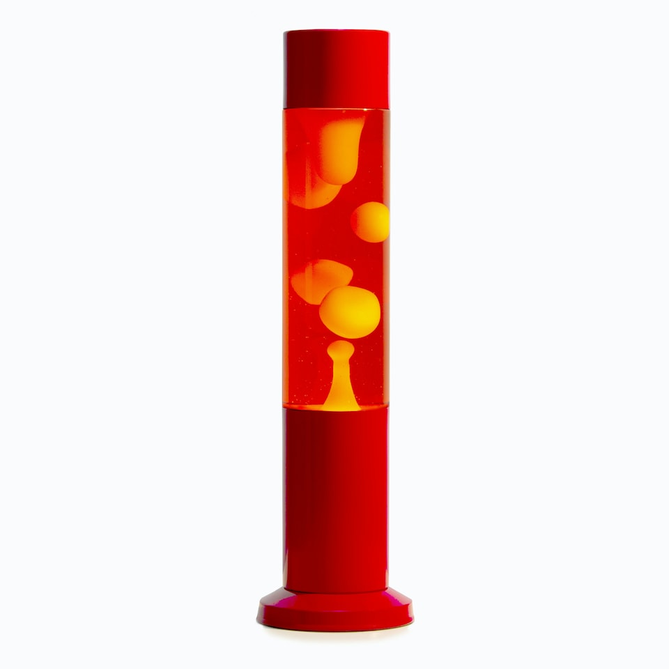 image 1 of Nova Lava Lamp Red w/Red Liquid Yellow Wax | Red
