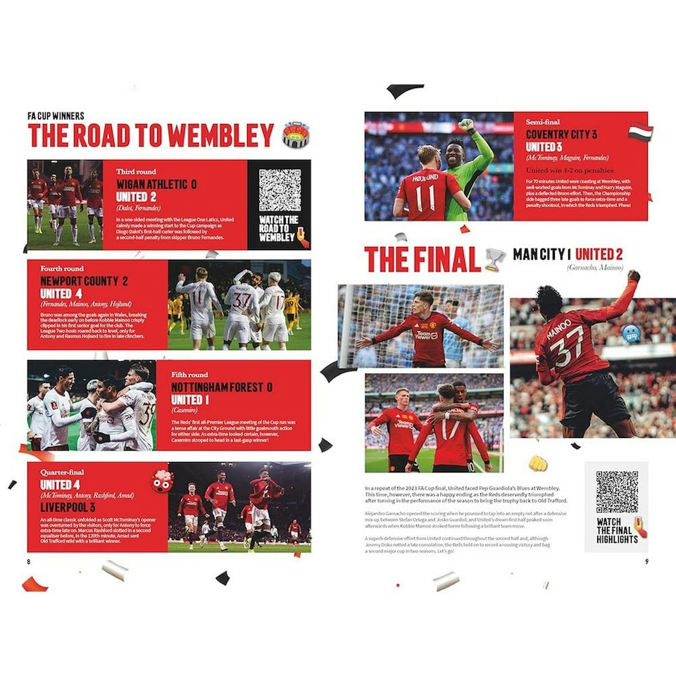 image 1 of Manchester United FC 2025 Annual - Red - One Size