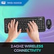 image 3 of Adesso Antimicrobial Wireless Desktop Keyboard and Mouse