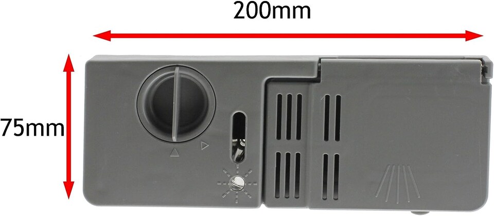 image 1 of SPARES2GO Detergent Drawer / Rinse Aid Tray compatible with Smeg Dishwasher