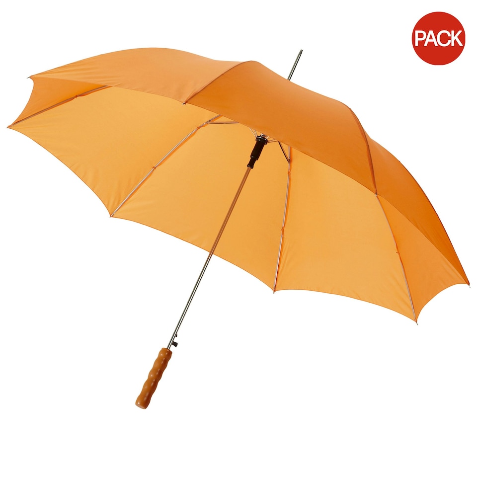 Bullet 23in Lisa Automatic Umbrella (Pack Of 2) - Orange - 83 x 102 cm