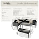 image 6 of Rattan lounge set with aluminum frame, Pula