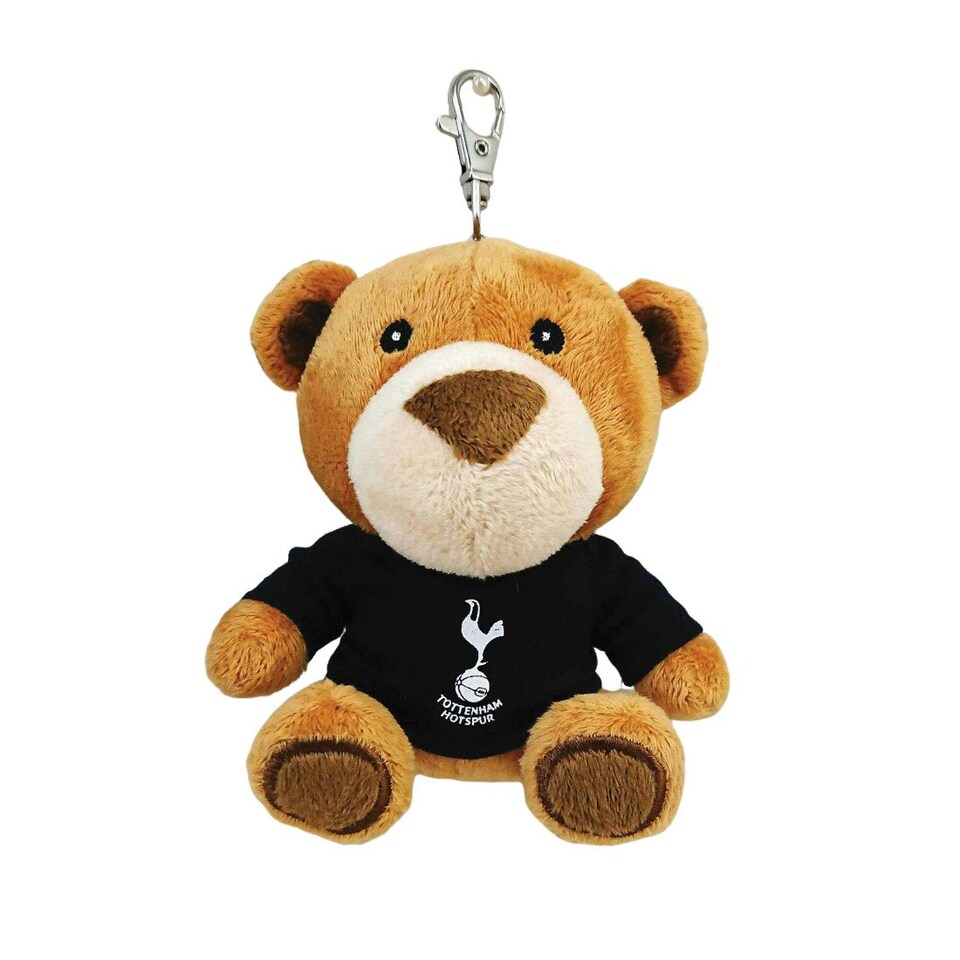 image 1 of Tottenham Hotspur FC Buddy Bear Keyring - Brown/Black - One Size