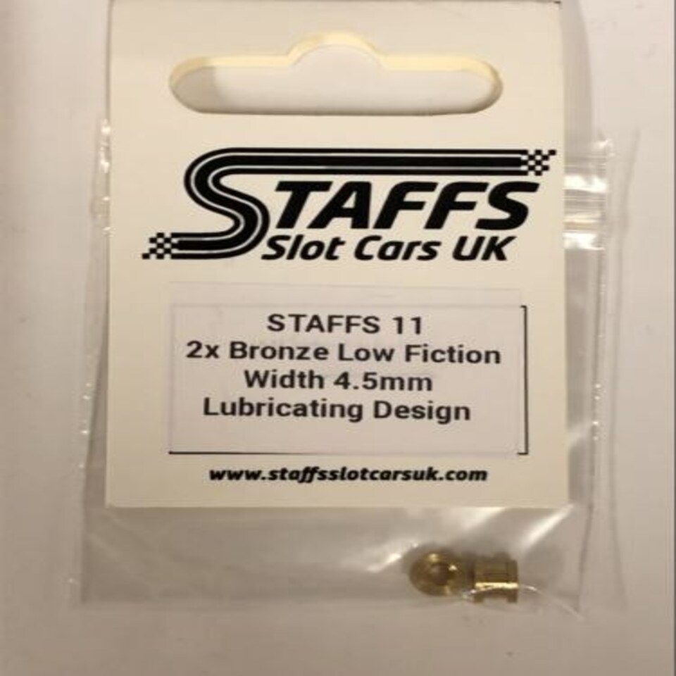image 1 of Staffs 11 Bearings 2 x Bronze low fiction width 4.5mm lubricating design