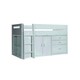 image 1 of Lacy White Storage Mid Sleeper And Noah Memory Foam Mattresses