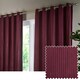 image 1 of Paoletti Corinthian Velvet Room Darkening Merlot Eyelet Curtains (W)117cm x (D)137cm cm Multi