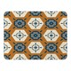 image 1 of Rust orange background with gray, navy blue and beige (Blanket)