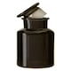 image 4 of Apothecary Black Glass Reagent Bottle
