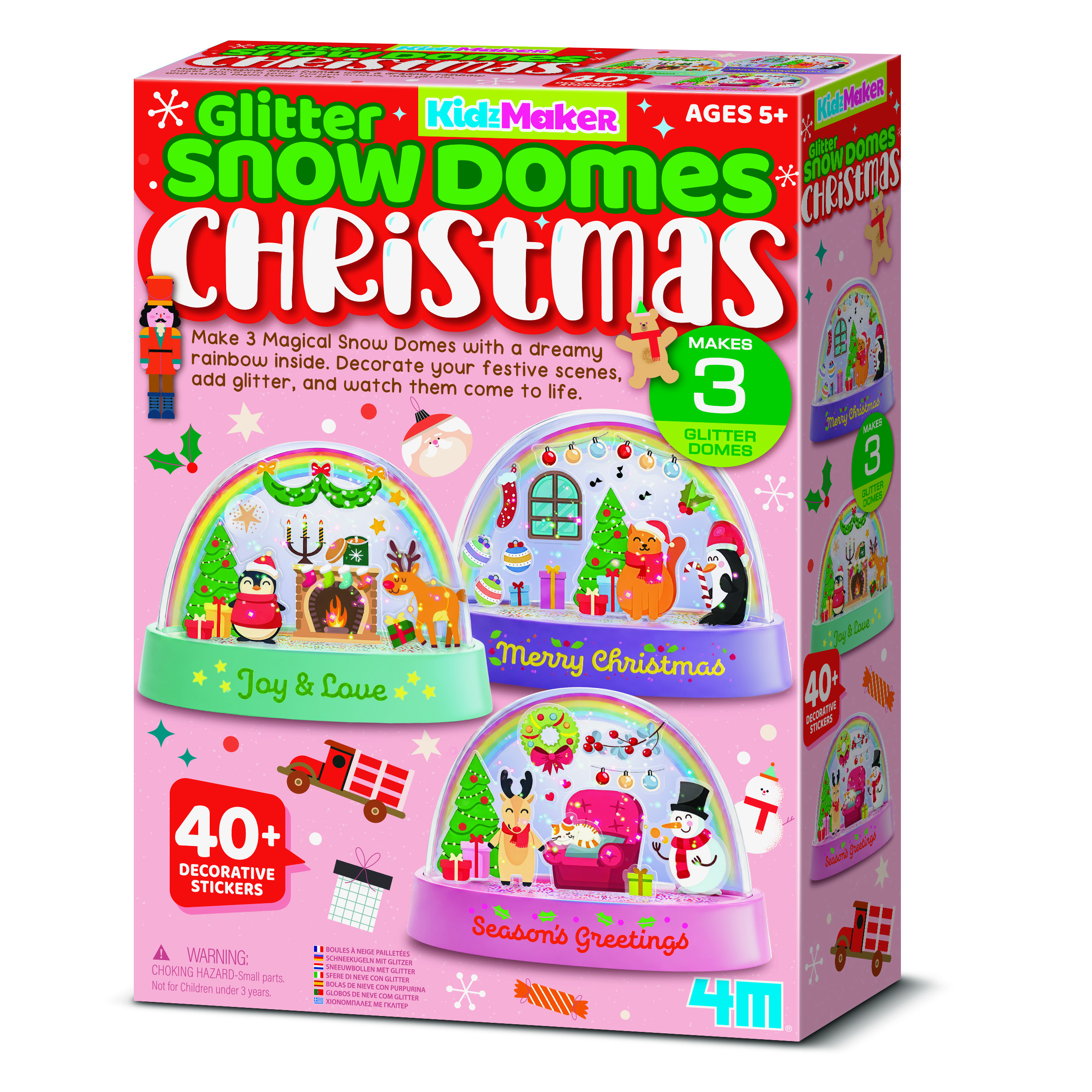 Glitter Christmas Snow Domes
