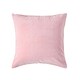 image 1 of Homescapes Pink Velvet Cushion Cover - 40 x 40 cm Pink