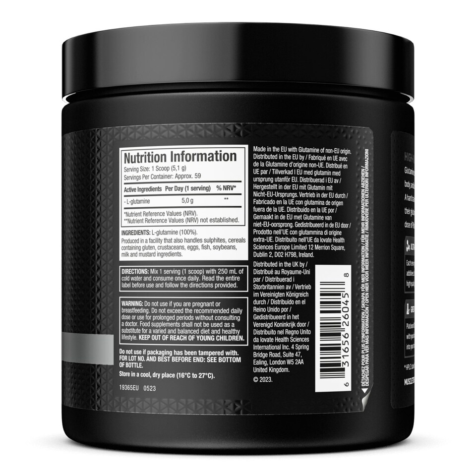 image 1 of MuscleTech Platinum 100% Glutamine 300g Food Supplement Unflavoured