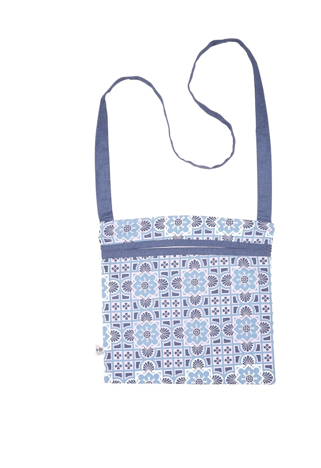 Gertrude Jekyll Organic Cotton Peg Bag - Blue