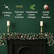 image 4 of Neo 2m Candy Cane Baubles Garland Festive Foliage Garland Wreath PVC Christmas Decoration | Green | Green Red