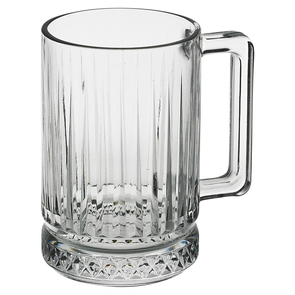 image 1 of Queensway Home And Dining Glass Coffee Mugs 310ml | Clear | Clear | Set of 2 | 2