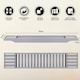 image 3 of Luxury Bamboo Bath Caddy Tray Wood Bathtub Storage Organizer Grey