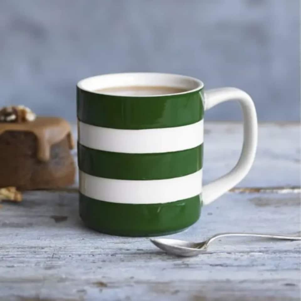 image 1 of Mug: 1 x 280ml / 10oz Mug Cornishware Adder Green, Ceramic