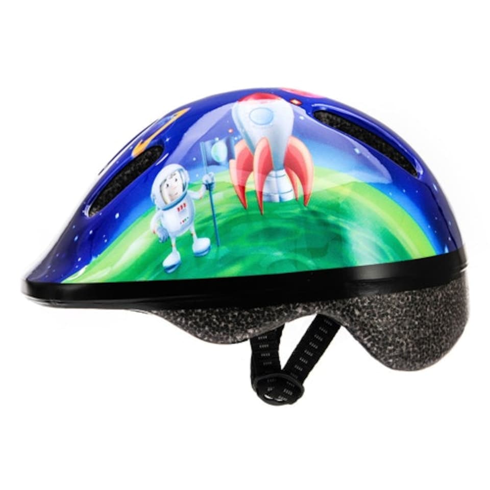 image 1 of Helmet for Kids Toddlers – Lightweight Adjustable Bike Helmet for Boys & Girls – Safety Crash Protection for Cycling, Scooter, Skateboard – MV62 Blue | Cosmic Rocket | S