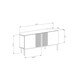 image 5 of Frank Olsen Furniture Iona Corner TV Cabinet Grey | Grey | Grey | 1