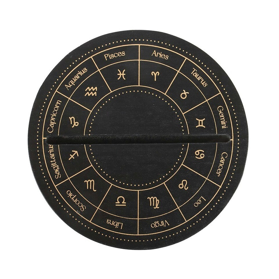 image 1 of Something Different Astrology Wheel Tarot Card Stand - Black - One Size