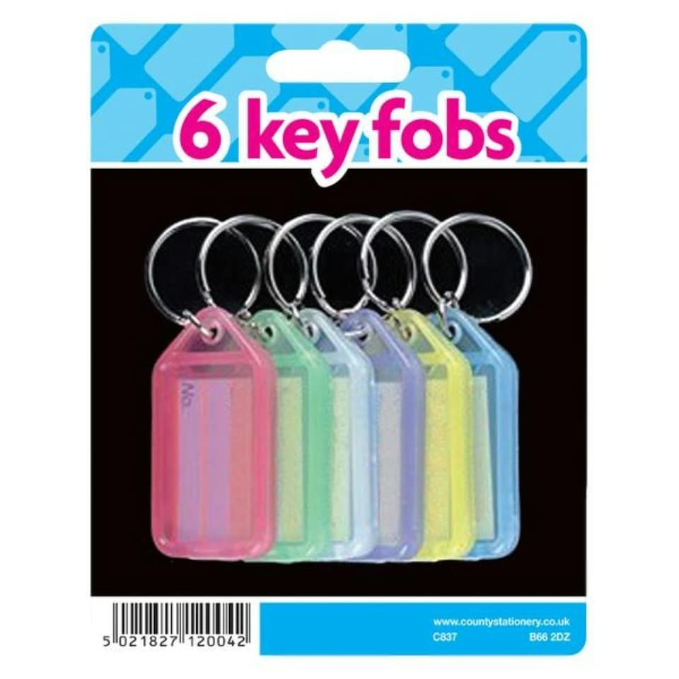 image 1 of Pack of 6 Key Fobs