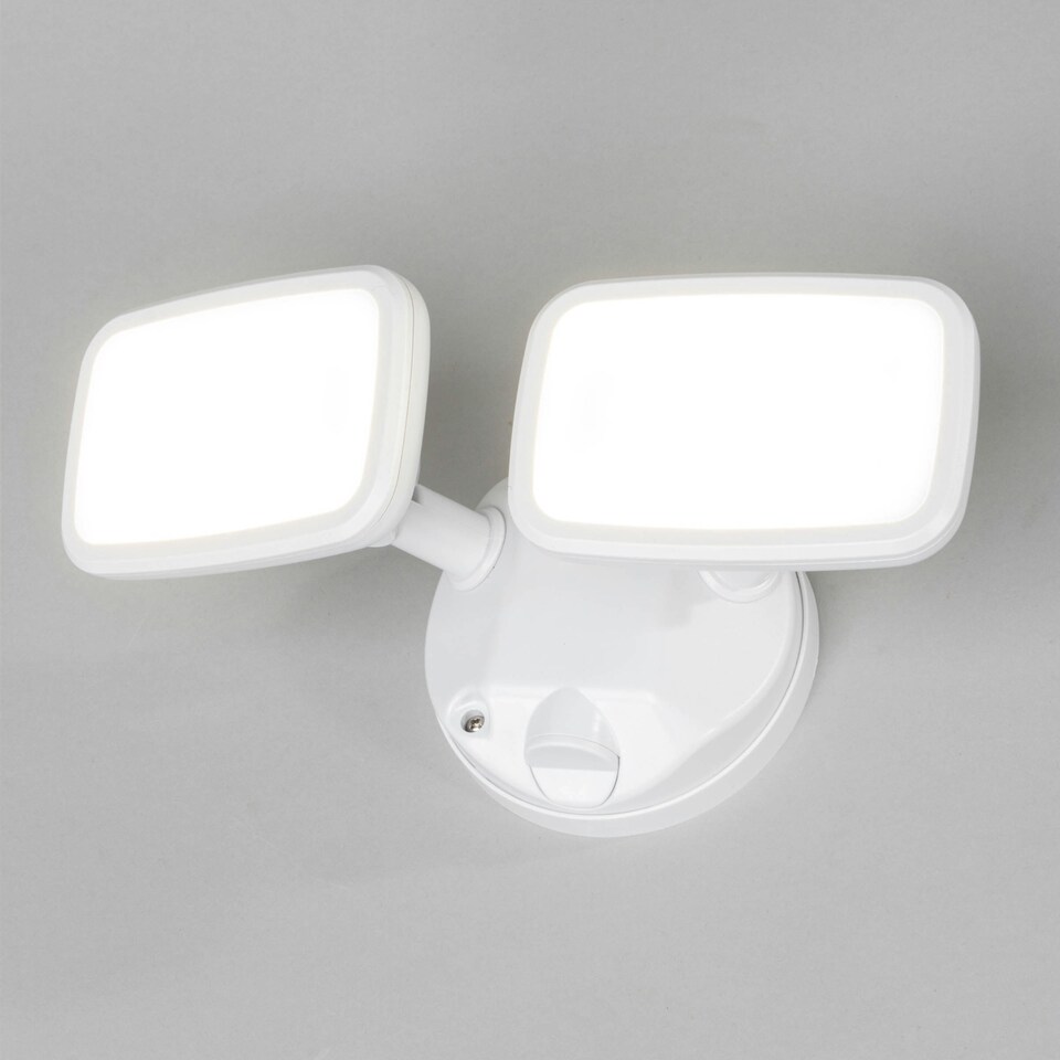 image 1 of BHS Twin Wilson Outdoor Flood Light, White